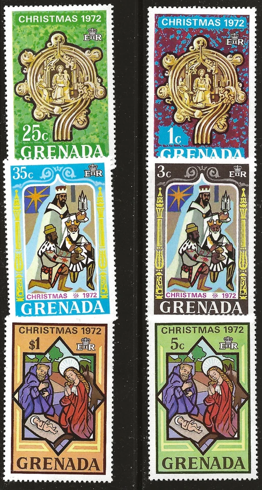 Grenada Scott #475-80, Singles 1972 Conjunto Completo FVF MNH - Imagem 1 de 1