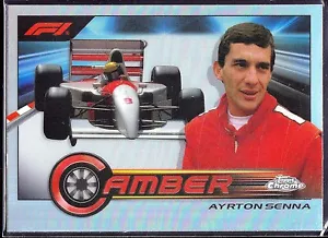 2023 Topps Chrome Formula 1 Camber Refractors #CAM-AS Ayrton Senna - Picture 1 of 3