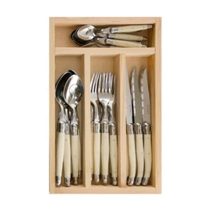 Jean Dubost Laguiole Simplicite - 24 Piece Cutlery Set Ivory