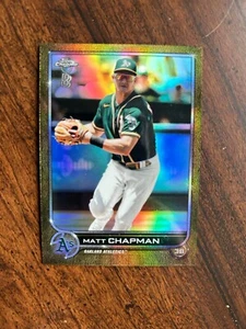 Matt Chapman, Gold Refractor #d 26/50 - 2022 Ben Baller Chrome - Picture 1 of 1