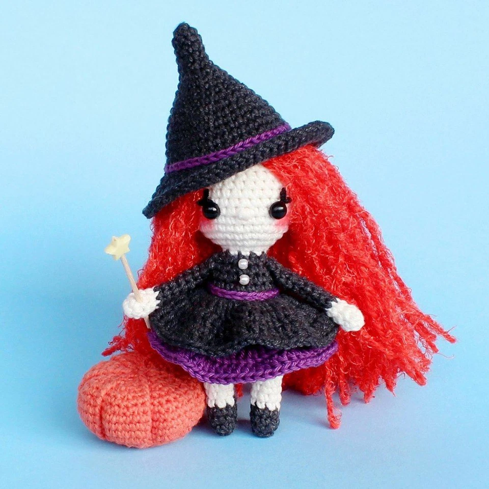 CROCHET PATTERN for Halloween Witch Toy Amigurumi - Image 1 of 1