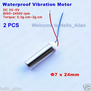 2PCS DC 3V~5V 24000RPM Waterproof Mini Coreless vibration Motor Vibrator DIY Toy - Bild 1 von 6