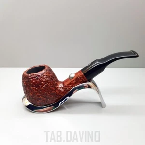 PIPA SAVINELLI TENNIS RUSTICATA MARRONE CHIARO 626 9MM MADE IN ITALY - Picture 1 of 18