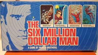 100% Complete ! The Six Million Dollar Man Board Game Vintage TV Show Movie 1975 - Image 1 of 4