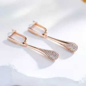 585 Gold Ohrringe Damen Echtgold gefüllt Huggie Creolen Schmuck Geschenkbox NEU - Bild 1 von 6
