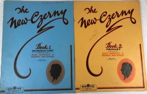 Two The New Czerny Book 1 and 2 Paperback 1930 Sheet Music Books Sam Fox Publish - Picture 1 of 7