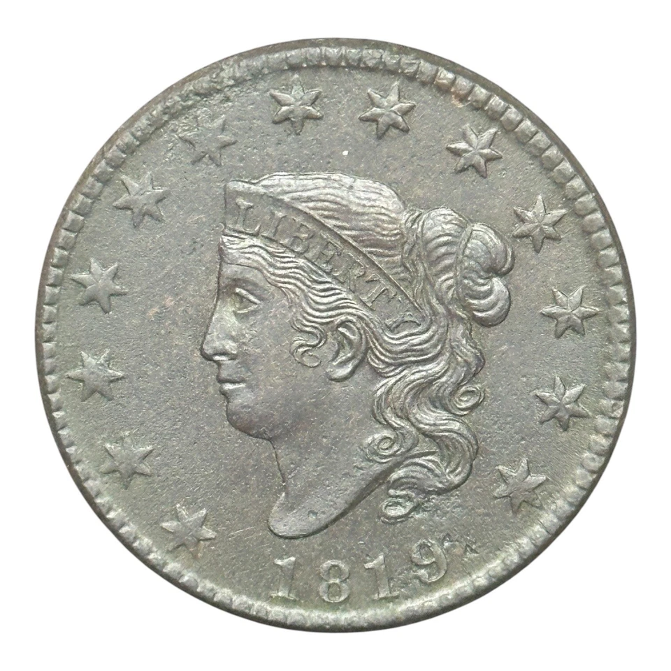 1819 CORONET HEAD LARGE CENT ✪ UNCIRCULATED ✪ STUNNING PIECE - Image 1 of 2