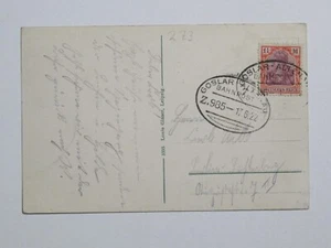 DR AK Clausthal im Harz 1922 Bahnpoststempel Goslar-Altenau - Bild 1 von 2