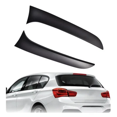 Fit For 2012-2019 BMW F20 F21 Rear Trunk Window Side Wings Spoilers Matte Black - Изображение 1 из 4