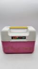 Vintage Coleman PAK Lunch Cooler Lunch Box Pink Yellow 5202 5203 5204 Made USA