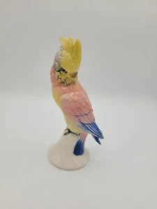 Antike Aelteste Volkstedter Porzellan Kakadu Papagei Figur Adolf Oppel - Bild 1 von 8