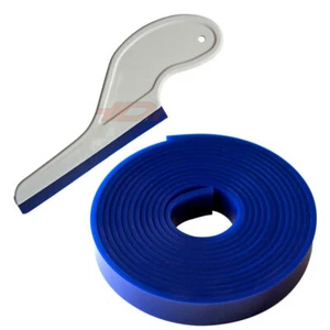Water Side Swiper & 10 Ft Soft Silicon Blade Refill Window Tint Cleaning Scraper - Picture 1 of 12