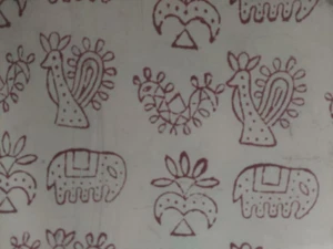 10Yard Hand Block Print Handmade Cotton Indian Natural Sanganeri Print Fabric. - Picture 1 of 3