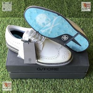G/Fore Gfore Wingtip Longwing Golf Shoes Sneaker⛳️ US 11 ⛳️ White Tiffany Blue