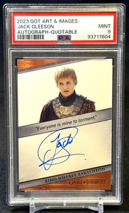 Jack Gleeson 2023 Game Of Thrones Art & Images Auto Quotable Joffrey PSA 9 POP 7 - Picture 1 of 2