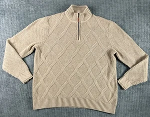 Tommy Bahama Herren Large Desert Diamond Pullover Freizeitpullover 1/4 Zip - Bild 1 von 11
