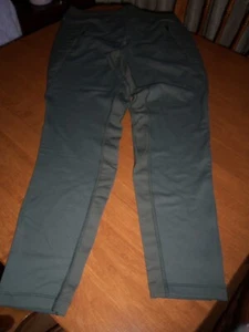 NWOT Athleta Peak Hybrid Fleece Tight, Heather Green SIZE Large  #54023 - Picture 1 of 8