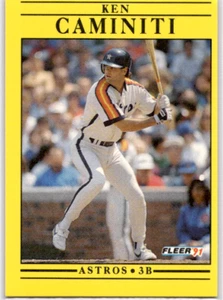1991 Fleer - #500 Ken Caminiti - Bild 1 von 2