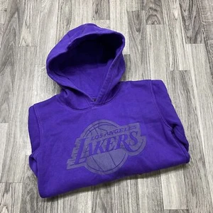 JORDAN Los Angeles Lakers NBA Purple Hooded Sweatshirt Hoodie Boy's Size Medium - Picture 1 of 10