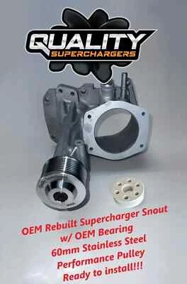 Восстановленный оригинальный производитель шкив Jaguar Land Rover 5.0 нагнетатель морда пылесос - Изображение 1 из 3