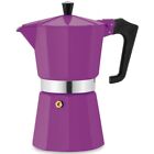 Espressokocher Aluminium Espresso Espressokanne violett fr 3 Tassen