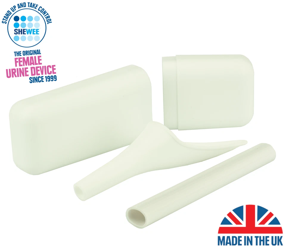 SHEWEE Extreme UK She Can Wee Pee Funnel for Travel Camping Festivals - White - Image 1 of 1