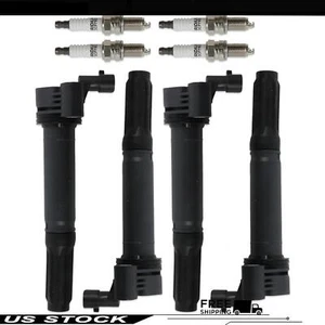 4pcs Ignition Coils UF649 & Iridium Spark Plugs 97637 for Fiat 500 2012-2017 - Foto 1 di 8
