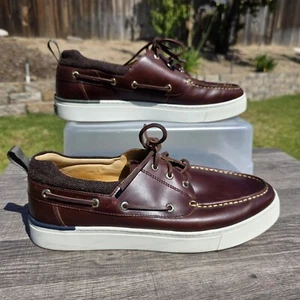 Zapatos de barco Sperry Top Sider copa dorada Victura para hombre 13 mocasines de lana marrón usados en excelente estado - Imagen 1 de 11