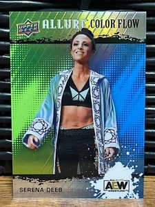 2022 Upper Deck AEW Allure - R-17 Serena Deeb - Color Flow Green/Blue /299 - Picture 1 of 2