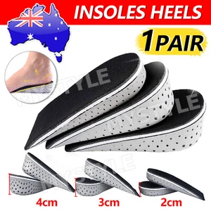Unisex Insole Heel Lift Insert Shoe Pad Height Increase Cushion Elevator Taller - Picture 1 of 10