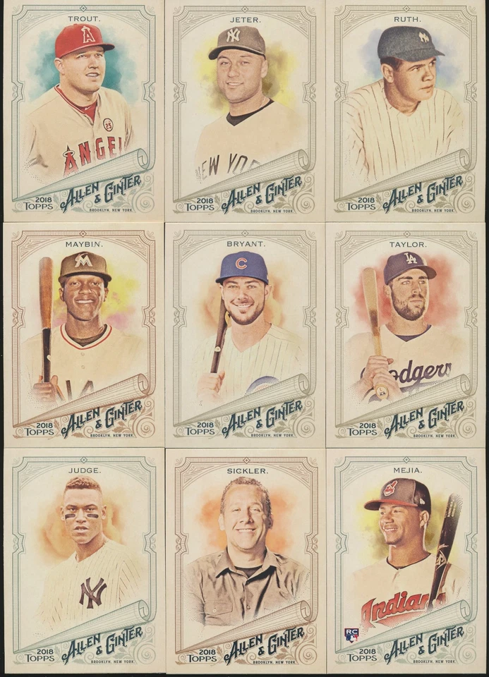 2018 Topps Allen & Ginter Baseball BASE & RC 1-200 Pick From List - Image 1 of 1