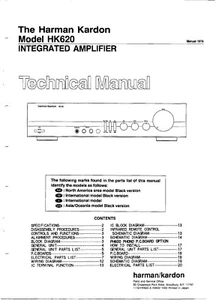 Service Manual-Anleitung für Harman Kardon HK 620  - Picture 1 of 1