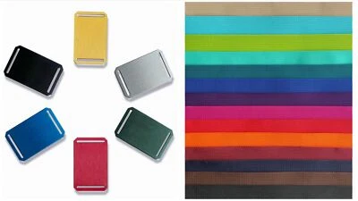 CRIOS Unisex Gürtel Aluminiumschnalle Gurtband Standard viele Farben und Längen - Bild 1 von 4