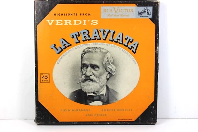 RCA Victor Red Seal Highlights from Verdi's LA TRAVIATA on 45 RPM Record Set - Image 1 of 2
