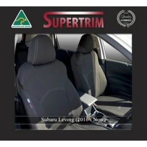 FRONT Seat Covers Fit Subaru Levorg Premium Neoprene Waterproof - Picture 1 of 10