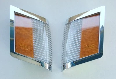 84-87 Cromo Turbo Tipo T Regal Marcador Frontal Luz Lente Set GM #5974209 5974210 Foto 1 de 4