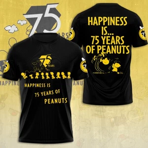 Peanuts Sno*Opy 75 Years 3D All Over Printed T-Shirt For Fans - Bild 1 von 2