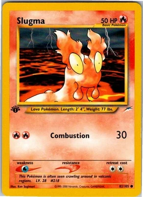 Slugma Common Neo Destiny 082/105 NM 1st Edition - Image 1 of 2
