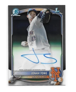 2025 Bowman Chrome Prospects - Jonah Tong 1st Chrome Prospects Auto - Bild 1 von 2