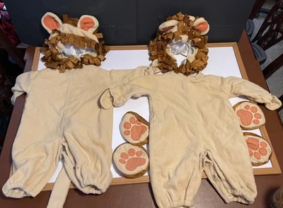 Conjunto de 2 disfraces de Halloween de león talla infantil 6 meses Foto 1 de 4