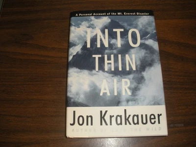 INTO THIN AIR от JON KRAKAUER 1997 ПЕРВАЯ ПЕЧАТЬ HC - Изображение 1 из 4