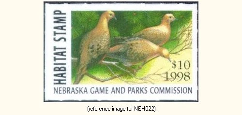 HALFPRICEHUNT Nebraska Habitat 1998 $10.00 doves - Image 1 of 1