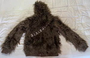 Star Wars Chewbacca Lucas Films Cosplay Costume Furry Hoodie Fur Jacket M - Picture 1 of 7