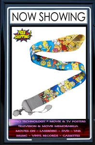 The Simpsons Homer Marge Bart Lanyard Neck Strap ID Card or Keys - Free Post - Picture 1 of 8