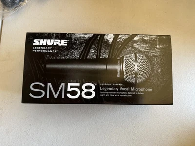 NEW Shure SM58 LC Dynamic Wired XLR Professional Microphone - Image 1 of 3
