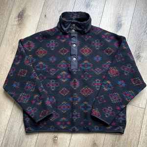 Vintage Men’s Pendleton Virgin Wool Quarter Snap Aztec Design Size XL - Picture 1 of 11