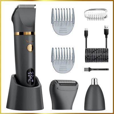 Taglia Peli Corpo UOMO Rasoio Elettrico taglia peli naso sopracciglia pube intim - Immagine 1 di 4