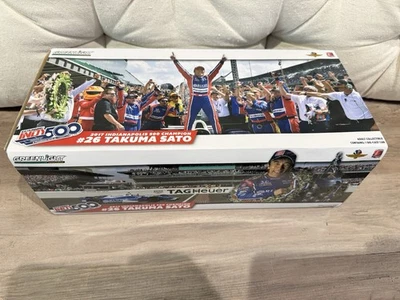 Takuma Sato 2017 Indianapolis 500 Winner Diecast 1:18 Greenlight Indycar - Imagem 1 de 2