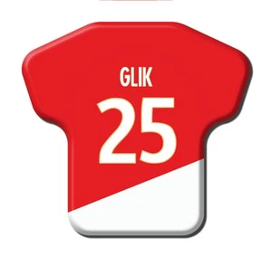 Calamita Simile a T-Shirt Calcio Stagione 2017/2018 Monaco 25 Kamil Glik - Picture 1 of 9