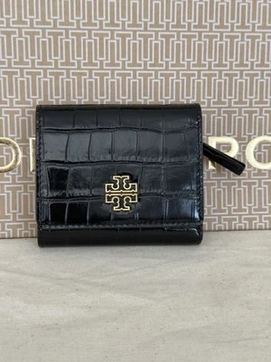 Nueva Cartera Tory Burch Britten Serpiente Repujada en Blanco Cálido/Negro Foto 1 de 4